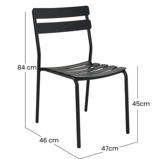 Chaise de jardin Oviala en metal ALMADA