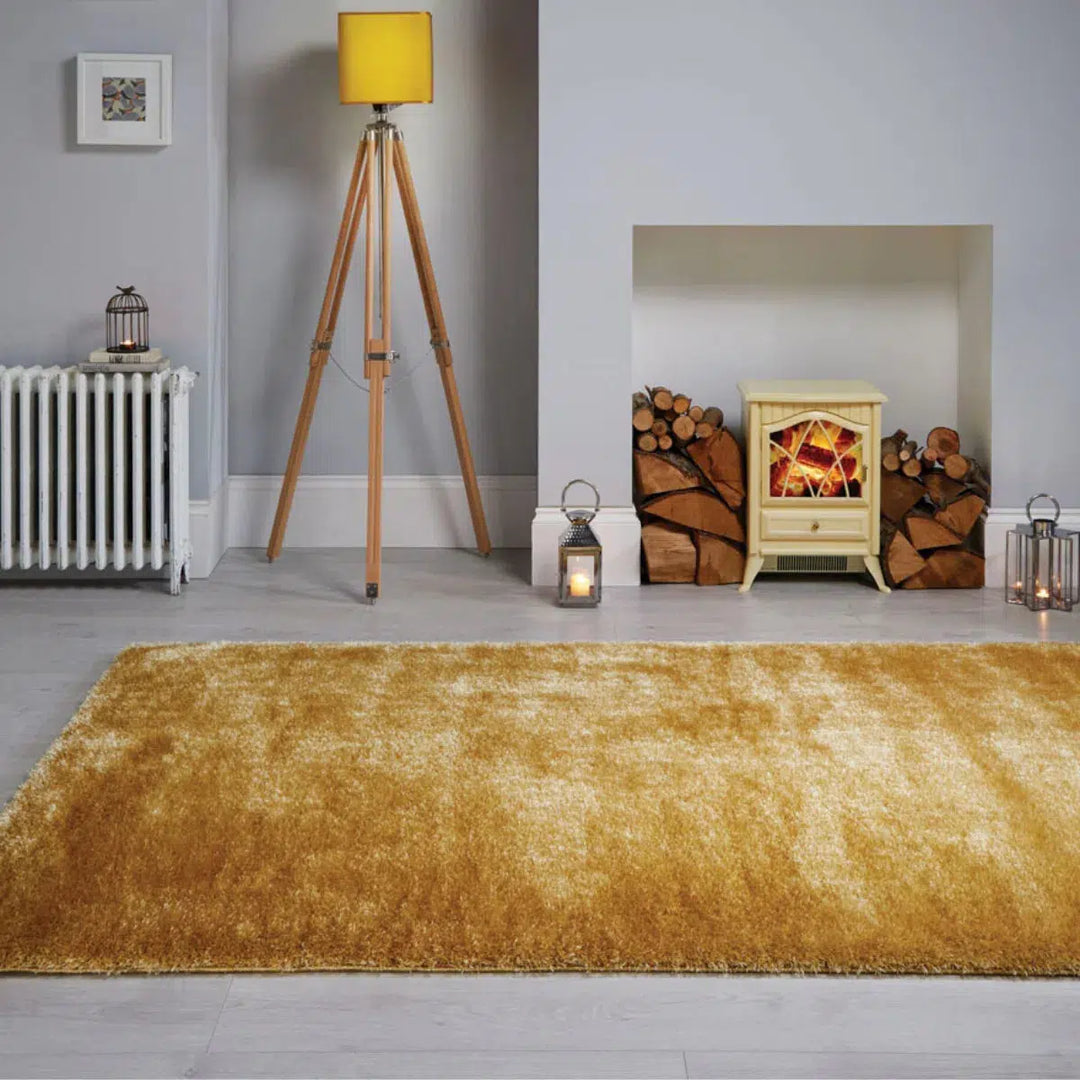 Tapis shaggy Velvet Ocre 160x230cm