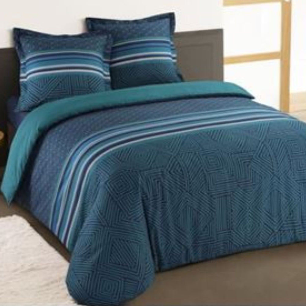 Parure de lit 2 personnes 240x260cm 100% coton