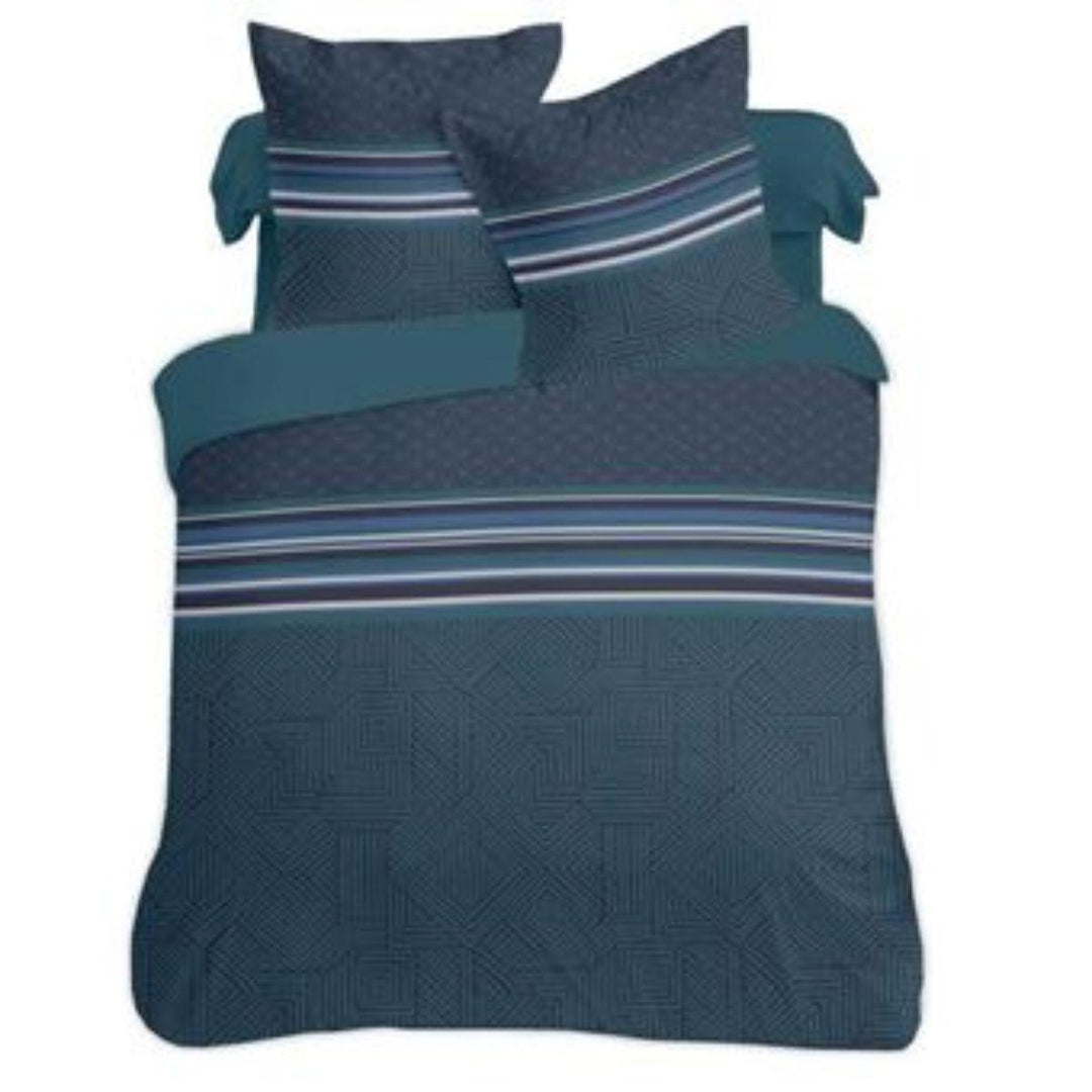 Parure de lit 2 personnes 240x260cm 100% coton