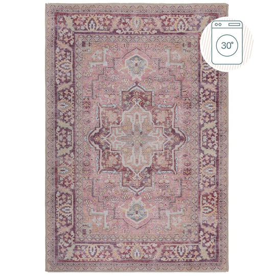 Tapis lavable  Windsor 160x230cm Rose