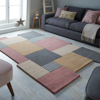 Tapis graphique pastel