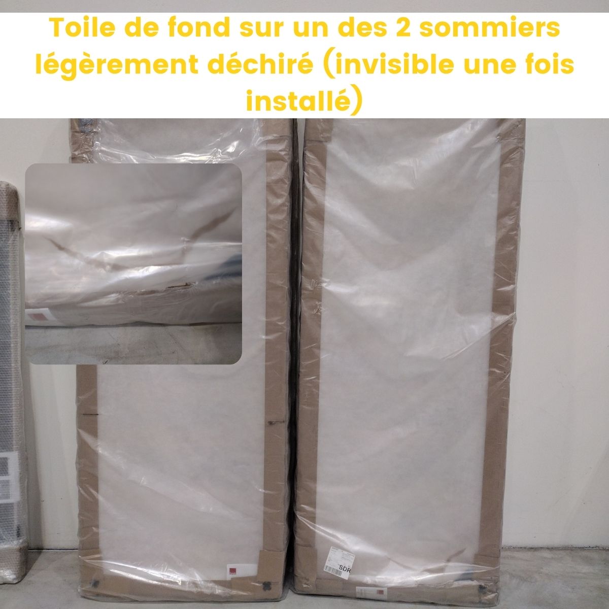 Lit 160x200 cm (2x80x200cm) Ressorts EPEDA