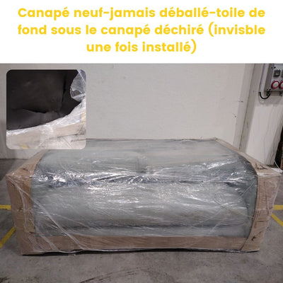 Canapé Drawer convertible en velours côtelé vert eau WIAME