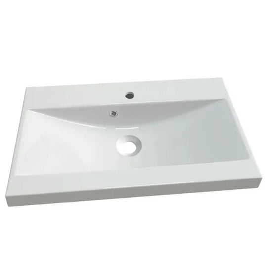Meuble de salle de bain avec lavabo MOBILIER 1 Baltesi 118 (Blanc + Chêne Artisan)