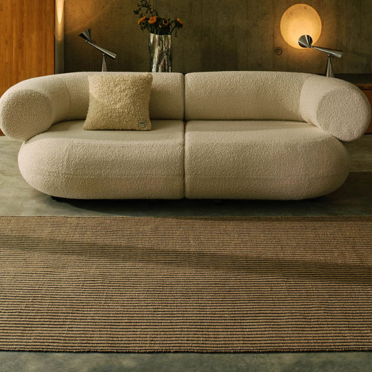 Tapis TOM DIXON Line 200x300cm réversible noir et marron