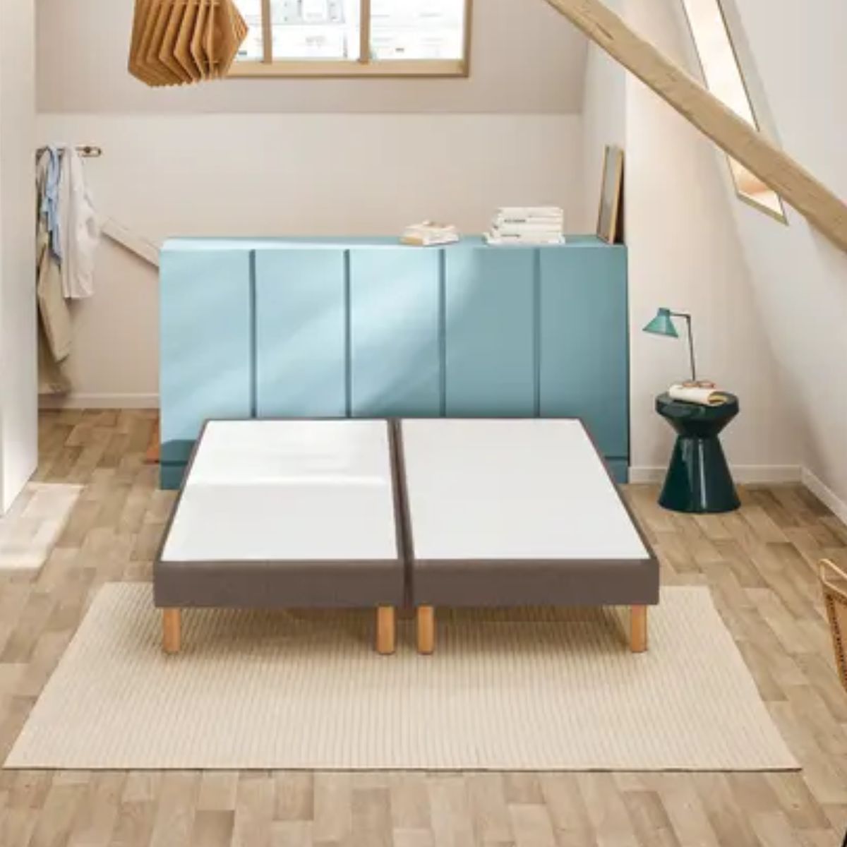 Sommier BULTEX VIGOROSO marron 160x200cm (2x80x200cm)