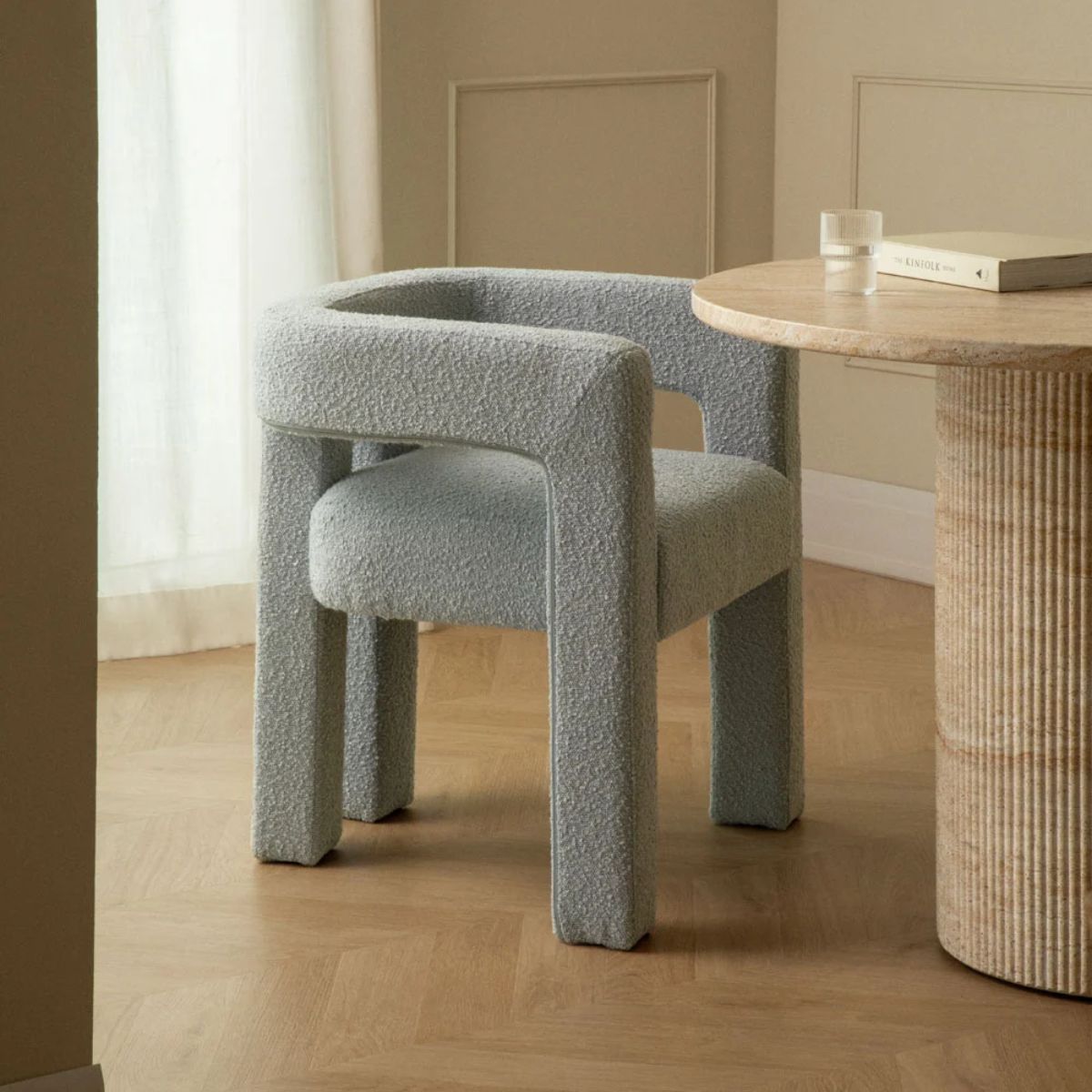 Chaise SKLUM de salle à manger rembourrée avec accoudoirs LIARA