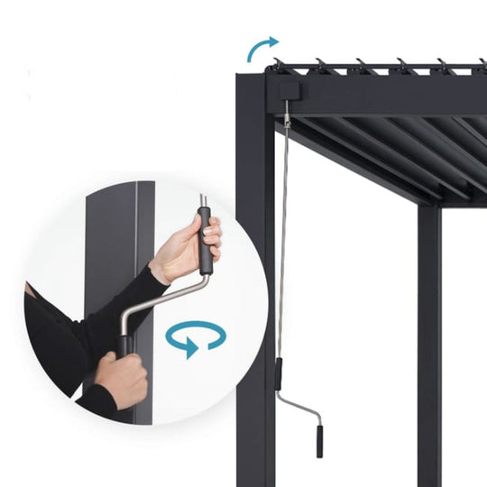 Pergola MIRADOR 111 Deluxe Anthracite 3x6m