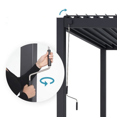 Pergola MIRADOR 111 Deluxe Anthracite 3x6m