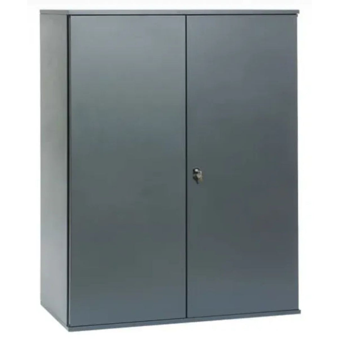 Armoire de bureau LES TENDANCES Briko métallique anthracite avec serrure à clé