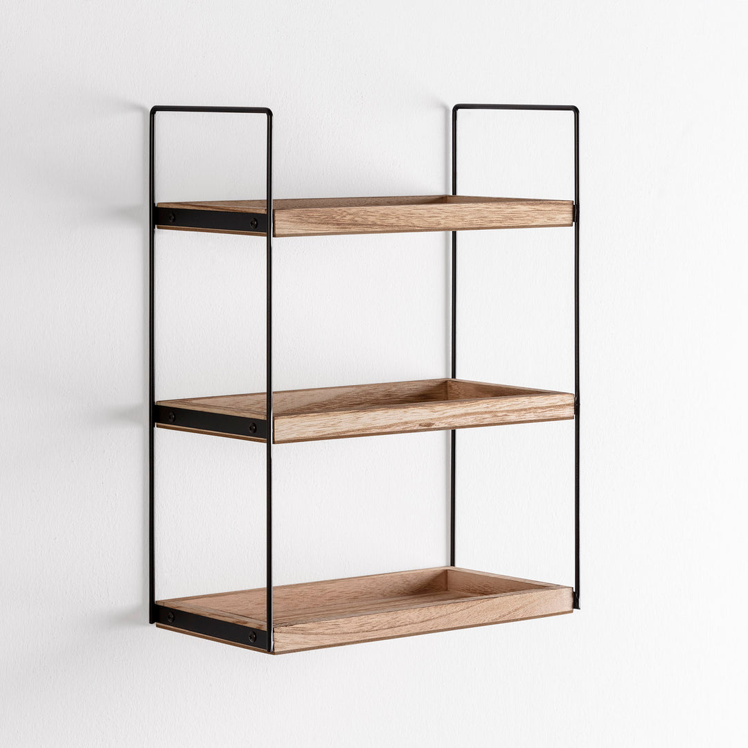 Étagère en bois à 3 niveaux