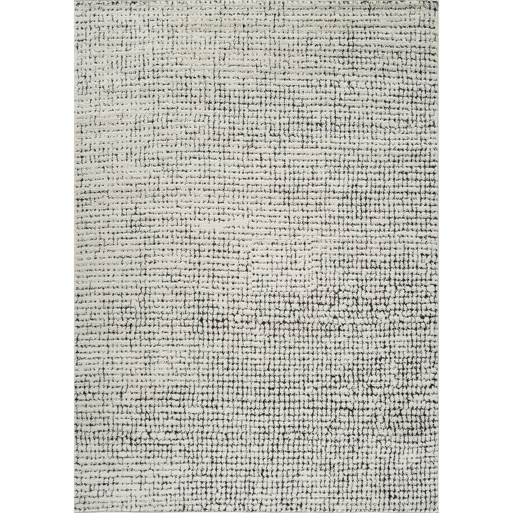 Tapis Scandinave Moderne Ivoire/Noir Cagliari