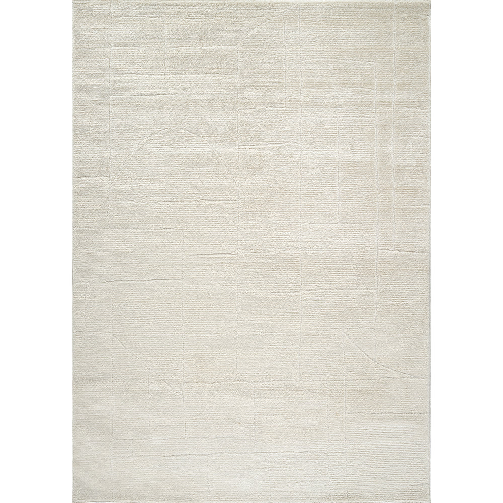 Tapis Scandinave Moderne Ivoire Bari