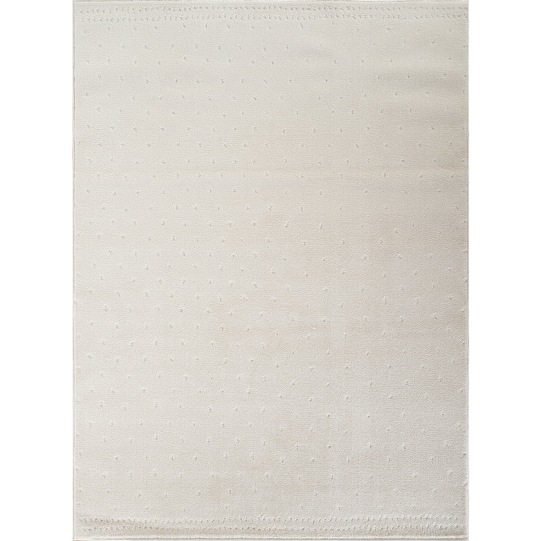 Tapis Scandinave à Pois Ivoire Busan