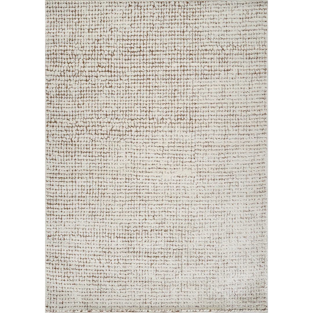 Tapis Scandinave Moderne Ivoire/Terracotta Cagliari