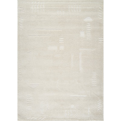 Tapis Scandinave Moderne Ivoire/Blanc Osna