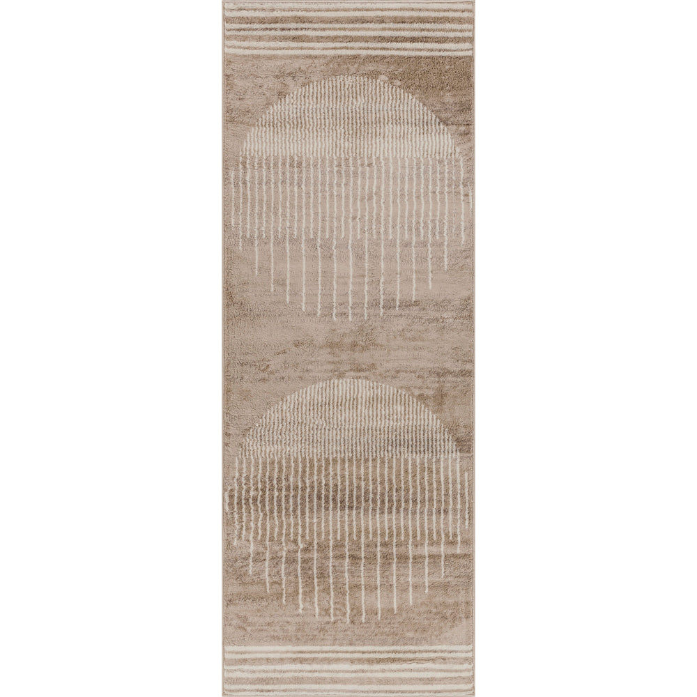 Tapis de Couloir Scandinave Moderne Brun/Beige Santiago