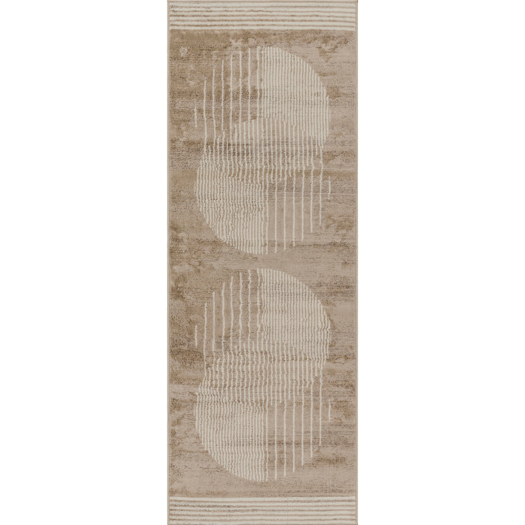 Tapis de Couloir Scandinave Moderne Brun/Beige Montevideo