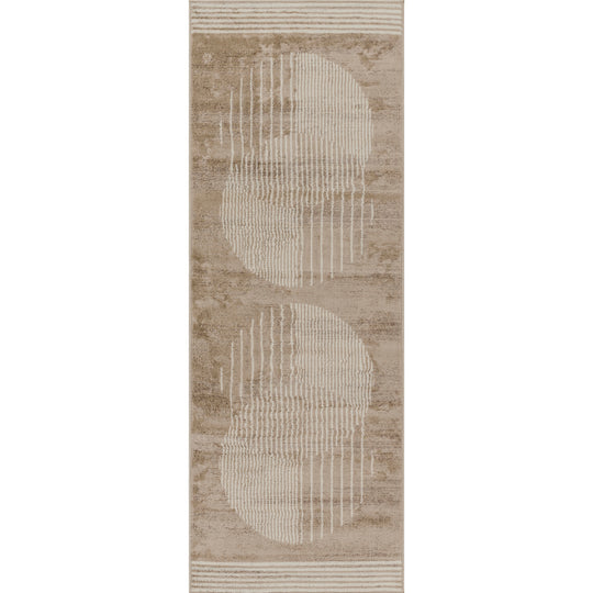 Tapis de Couloir Scandinave Moderne Brun/Beige Montevideo