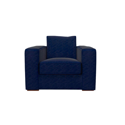 Fauteuil ALINEA California en tissu bleu marine