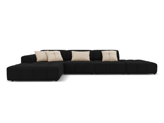 Canapé d'angle gauche fixe CXL BY CHRISTIAN LACROIX CXLLCO2F1LUC7 5 places Velours noir