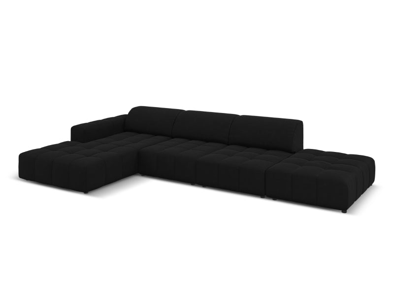 Canapé d'angle gauche fixe CXL BY CHRISTIAN LACROIX CXLLCO2F1LUC7 5 places Velours noir
