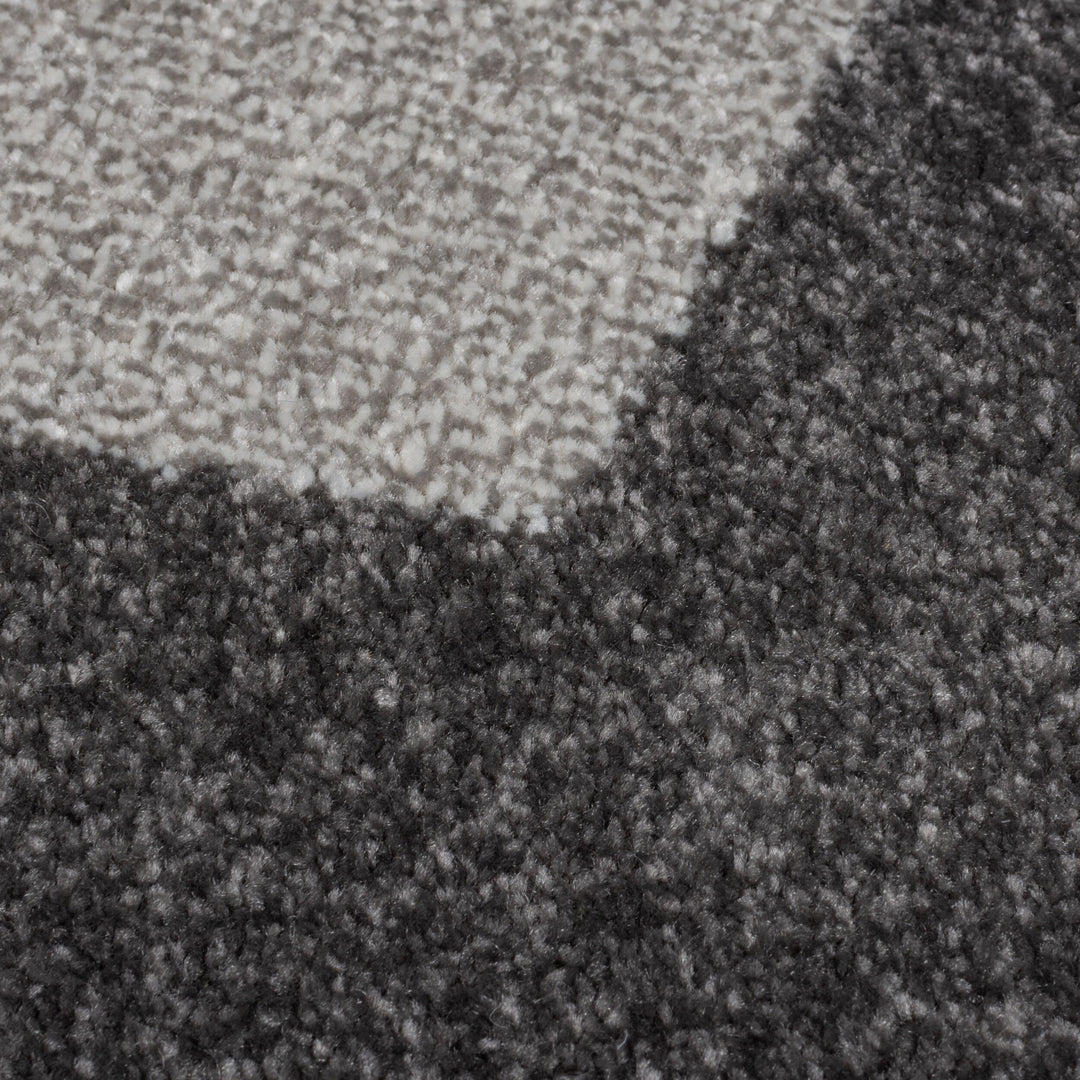Tapis 3D graphique Aurora 200x290cm Gris et Vert