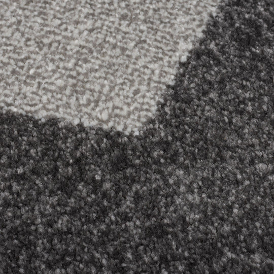 Tapis 3D graphique Aurora 200x290cm Gris et Vert