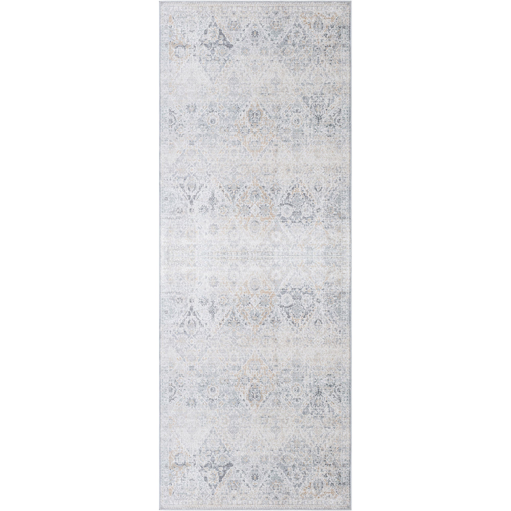 Tapis de Couloir Vintage Oriental Gris/Bleu Cuzco