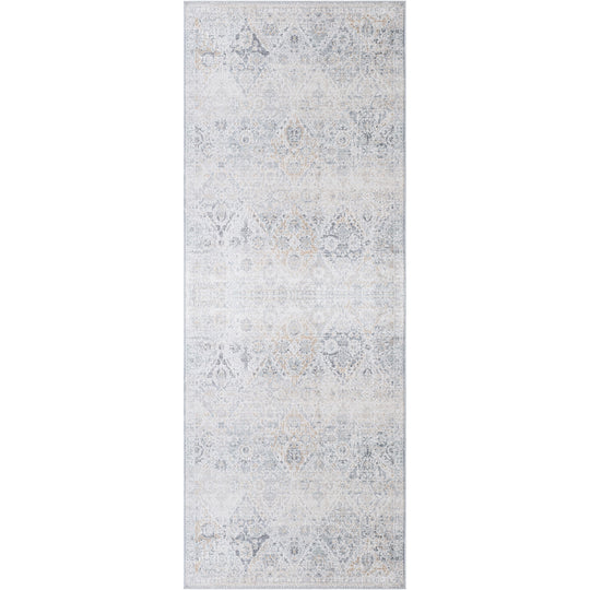 Tapis de Couloir Vintage Oriental Gris/Bleu Cuzco
