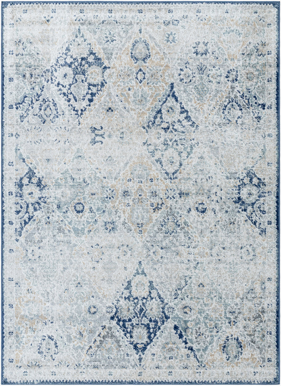 Tapis Vintage Oriental Bleu/Gris Cuzco