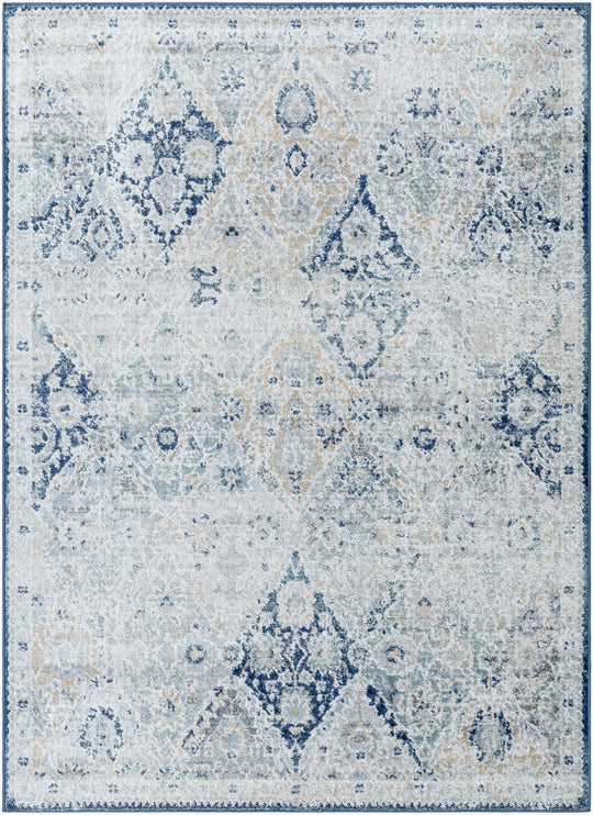 Tapis Vintage Oriental Bleu/Gris Cuzco