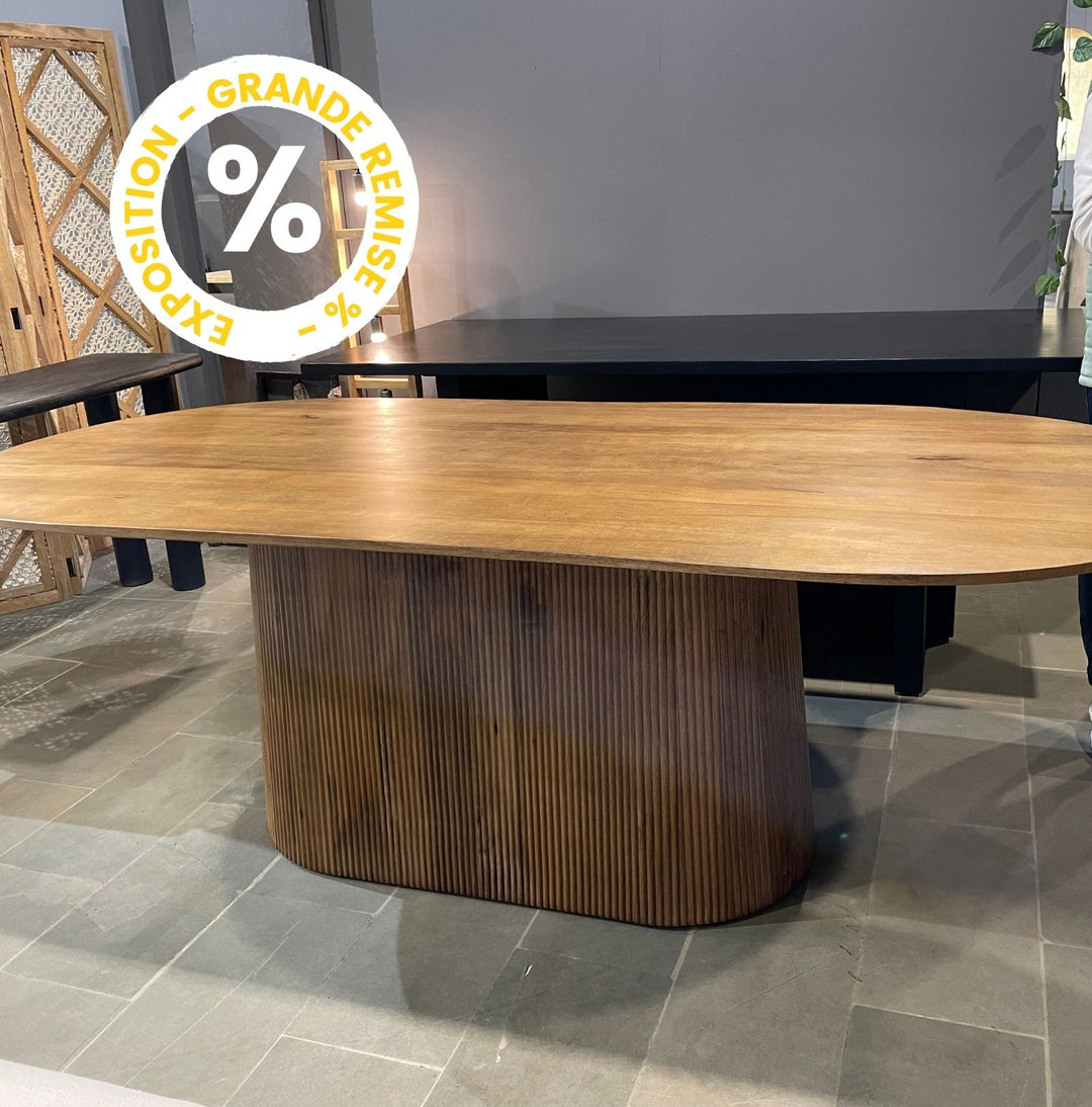 Table à manger en bois massif - 200cm