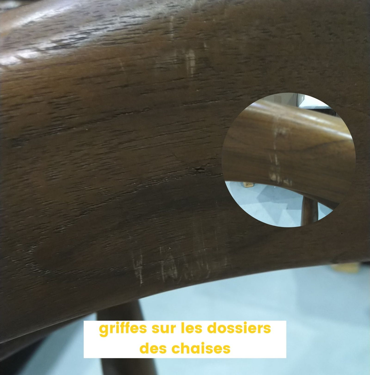 Lot de 2 chaises en teck et cannage Drawer- modèle BUNGA - léger défaut