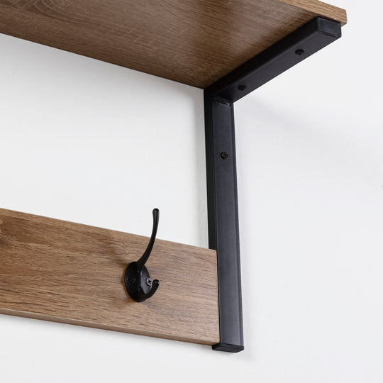Etagere porte manteaux 4 cintres