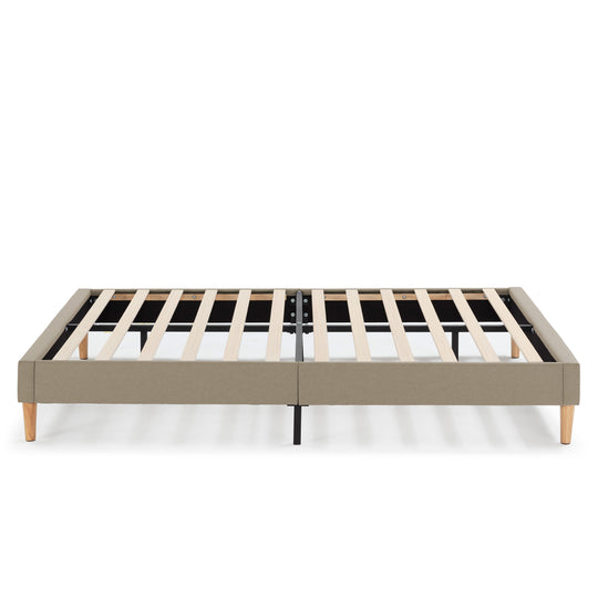 Sommier tapissier Aura 140x190 cm Beige