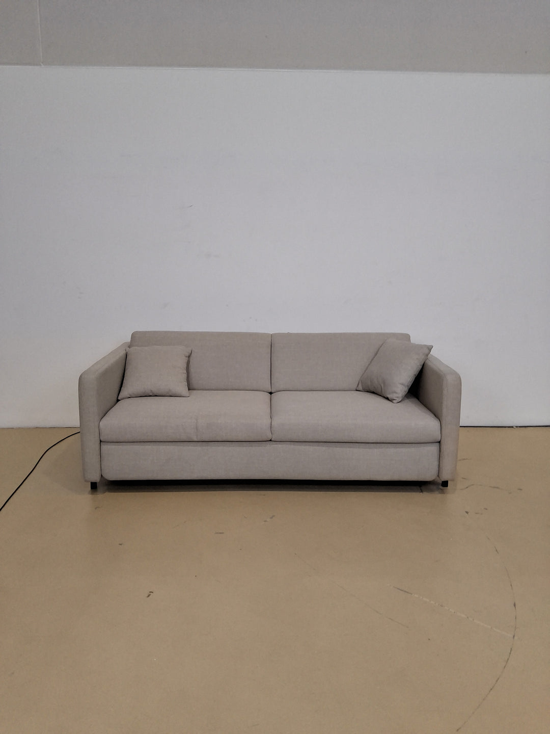 Canapé MICADONI convertible GLORIA 3 places en tissu beige