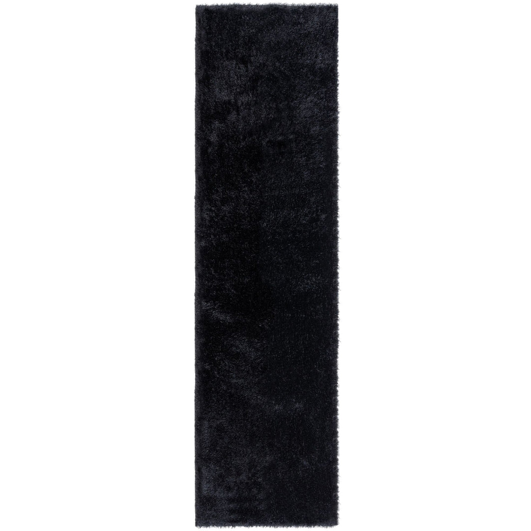 Tapis de couloir Shaggy noir 60x230cm