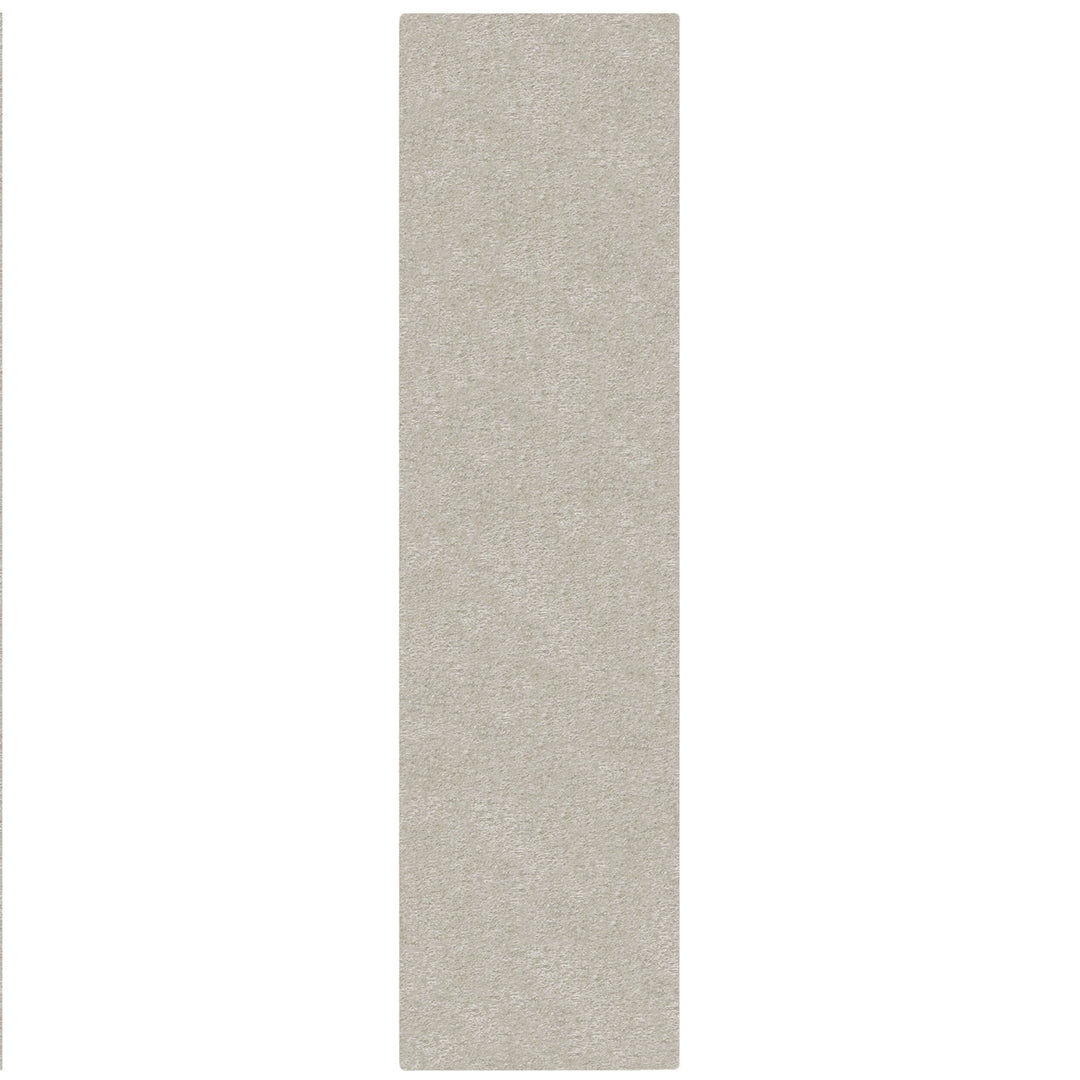 Tapis de couloir Shaggy ivoire 60x230cm