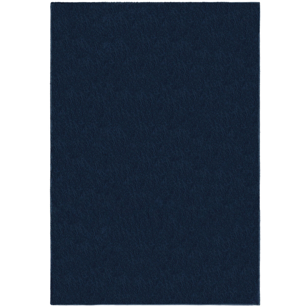 Tapis shaggy bleu marine poils courts
