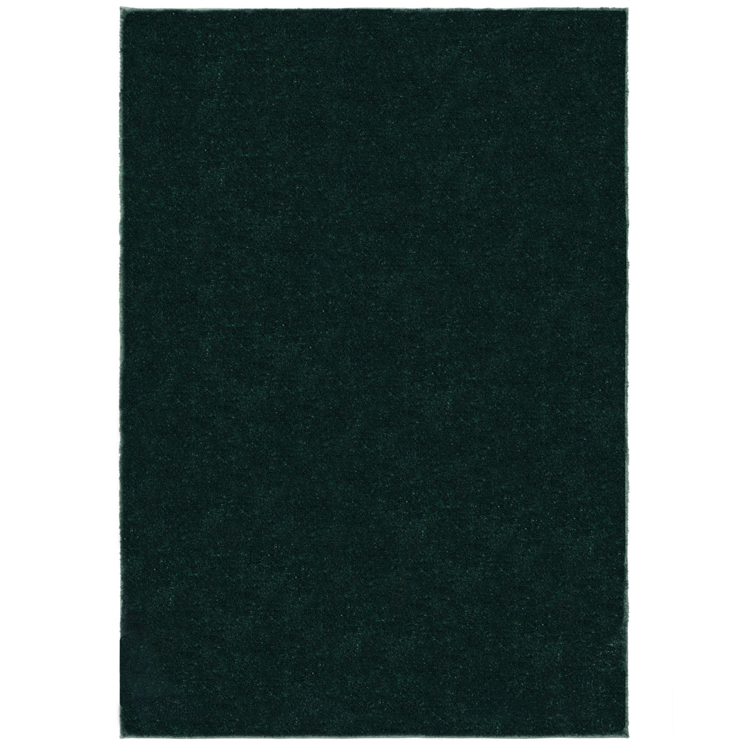 Tapis shaggy vert foncé poils courts