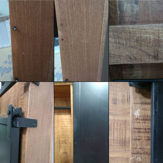 Porte coulissante LOBERON Vulmont en bois et métal