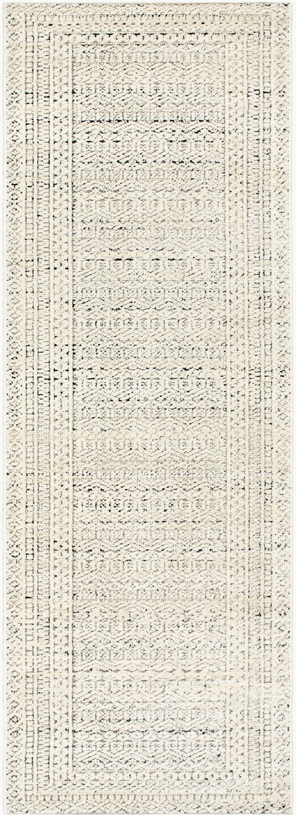 Tapis de Couloir Scandinave Bohème Ivoire/Gris Oita