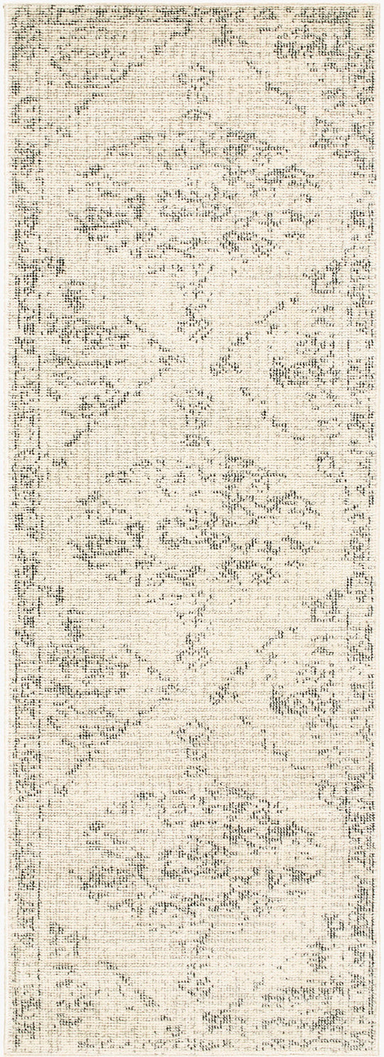Tapis de Couloir Vintage Oriental Ivoire/Gris Otsu