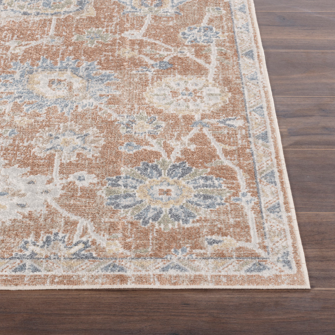 Tapis Vintage Lavable en Machine Terracotta Iquitos