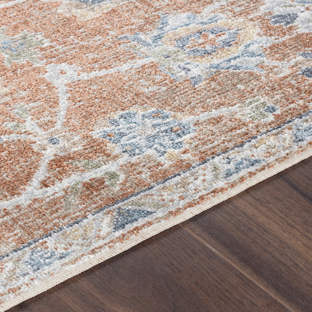 Tapis Vintage Lavable en Machine Terracotta Iquitos