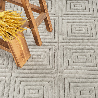 Tapis d'Intérieur/Extérieur Scandinave Moderne Gris Temara