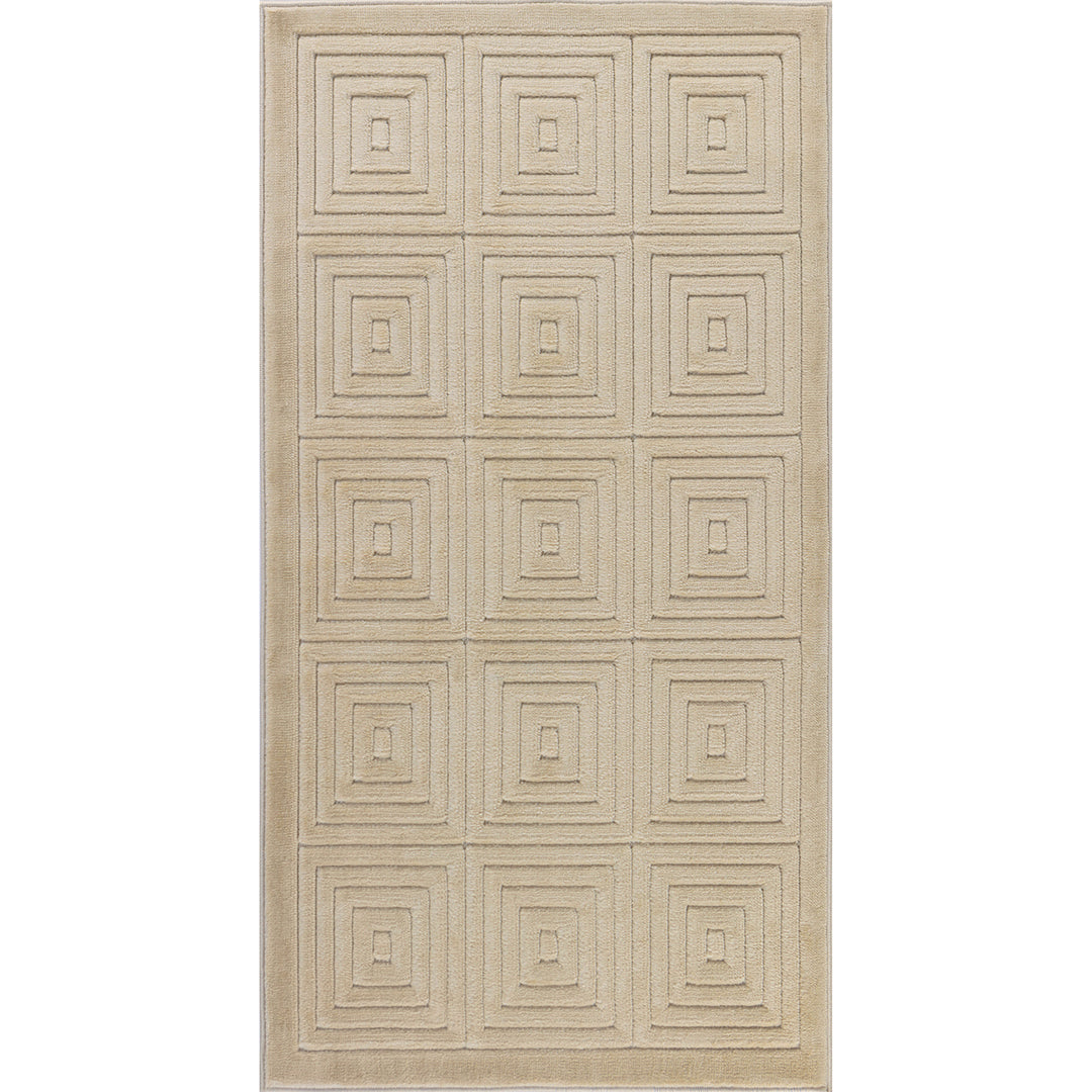 Tapis d'Intérieur/Extérieur Scandinave Moderne Beige Temara
