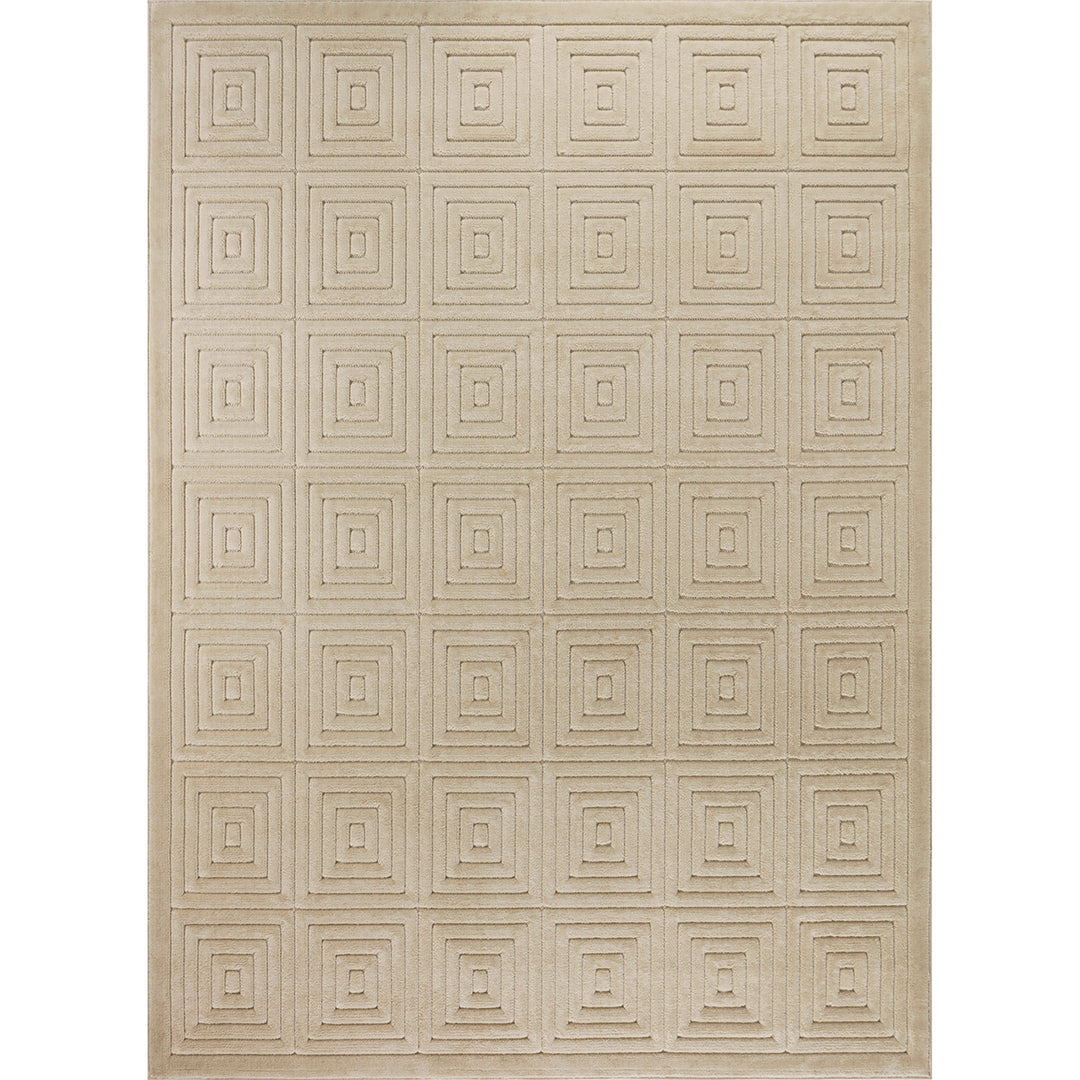Tapis d'Intérieur/Extérieur Scandinave Moderne Beige Temara
